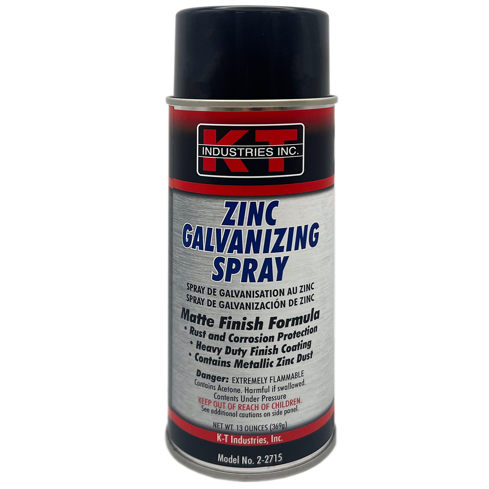 K-T Industries Cold Galvanizing Spray — Long-Lasting Zinc Coating, Stops Rust and Corrosion, Model# 2-2715